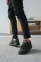 Kb-N16 Kuback Black Leather Black Sole Lace-Up Casual Men's Shoes - 4