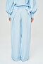 Women's Striped Patterned Tie-Waist Palazzo Trousers - 4