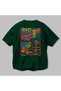 Rio De Janeiro Brazil Green Oversize Country City Back Printed Unisex T-Shirt 100% Cotton Premium - 3
