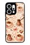 Oppo Reno 14 Blush Coffee Bow Design Glossy Phone Case