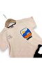 Boys' Summer Embroidered T-Shirt and Shorts Set for Ages 2-3-4-5-6, 2-Piece Top and Bottom Set - 4