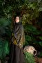 Petra Dolgun Ethnic Pattern Shawl - Black Tan Pattern 2 - 2