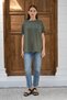 Çağla Women's Modal Fabric Basic Oversize T-Shirt Crew Neck Casual Loose T-Shirt