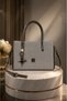 Anthracite Women's Glittery Evening Dress Hand and Shoulder Bag with Detachable Strap for Daily Events, Stylish Design with Metal Accessories - 3
