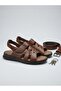 -Genuine Leather Men's Sandals - 5