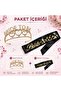 Gold Bride to Be Crown and Sash Set Bachelorette Party Bridal Crown Sash - 6