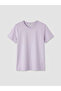 Lcwaikiki Basic Lilac Crew Neck Women's T-Shirt