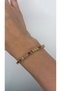 Luxury Premium Colorful Zircon Stone Steel Women's Bracelet 17+2 cm Gold Plated Elegant Bracelet