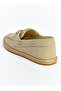 Beige Wicker Sole Men's Classic Shoes - 6