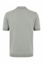 Half Zipper Green - White Men's Polo Collar T-Shirt 17439 - 3