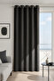 Ibiza Anthracite Custom Size Background Curtain 100X250 Without Pleats