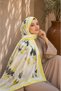 Sapphire Flower Pattern Shawl Series Yellow