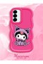 Samsung Galaxy A36 5g Compatible Case Camera Protector Red Silicone Couple Phone Case Kuromi Pattern - 2