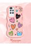 Redmi 10 2022 Compatible Case Camera Protector Pink Silicone Couple Phone Case Heart Pattern - 2