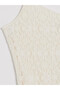 White Rope Strap Waist-Slit Lace Mini Dress - 6
