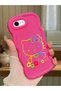 iPhone 8 Compatible Case Camera Protector Red Silicone Couple Phone Case Kitty Pattern