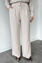 Women's Tensel Palazzo Pants with Elastic Waist