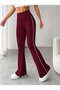 Women's High Waist Long Diving Tights with Side Stripe Detail - 3