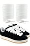 Thick Flat Shoelaces 15 mm Width - 120 cm Sneaker Laces Set (Pair)