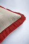Elegant Fringed Pillowcase with Palm Leaf Pattern - Burgundy Red Tassel Throw Pillow Cover - 45X45Cm - 8