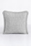 Fringed Pillowcase with Typography Letter Design - Nordic Cream Tassel Throw Pillow Cover with Lettering Theme - 3