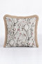 Floral Design Fringed Pillowcase - Artistic Botanical Modern Powder Mink Tassel Throw Pillow Cover - 7