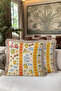 Summer Tropical Lemon Heart Pattern Fringed Pillowcase - Coastal Orange Mink Tassel Throw Pillow Cover - 7