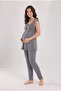 Women's Smoked Lace 2-Piece Special Design Maternity Pajama Set - 3