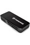 ELITSE STOR Transcend USB 3.0/3.1 Gen 1 قارئ بطاقات متعدد الوظائف TS-RDF5K، أسود جديد 1292915 - 2