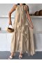 Women's Ruffled Long Bohemian Dress - 2