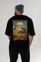 South Africa Black Oversize Country City Back Printed Unisex T-Shirt 100% Cotton Premium - 5