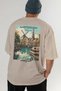 Amsterdam Netherlands 2 Beige Oversize Country City Back Printed Unisex T-Shirt 100% Cotton Premium - 6