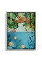 Tropical Wildlife Above and Below Kids Wall Art | Portrait Framed Canvas Print | Luxury Modern Decor for Kids Room - 2