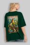 Great Wall of China Green Oversize Country City Back Printed Unisex T-Shirt 100% Cotton Premium - 4