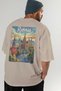Russia Beige Oversize Country City Back Printed Unisex T-Shirt 100% Cotton Premium - 7