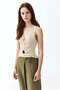 Linen-blend wrapover trousers - 2