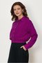 Shirt Collar Crepe Bluz 46758