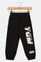 Kids Boy Brand Logo Jogger Pants, Black - 2