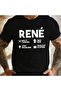 تي شيرت رجالي من Fun German RENE Crinkle مقاس كبير، مقاس كبير