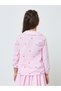 Girls Pink Heart Striped Cotton Shirt - 5