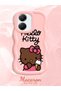 Poco X7 Pro Compatible Case Camera Protector Pink Silicone Couple Phone Case Kitty Pattern - 2
