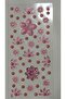Licensed Three-Dimensional Flower Candy Pink Series Stone Sticker Adhesive Hair, Face, Nail, Makeup Sticker Holographic Candy Pink - 5