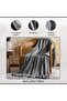 Nova Herringbone Cotton Blanket-150x200- Grey - 5