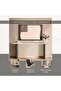 TERRA CONSOLE TABLE WITH MIRROR MARBLE - BEIGE & BROWN - 8
