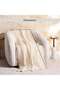 Serene Wool Soft Fringed Throw 125x150cm - Ivory - 5