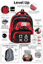 Primary School Orthopedic Waterproof 3 Compartment Primary School Boy's Backpack with Water Bottle - 2