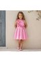 Round Neck Sleeveless Knee Length Prom Dress with Floral Applique - 2