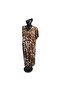 V-Neck Short Sleeve Combed Cotton Dress - 6