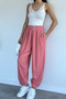 Pomegranate Flower Elastic Waist Shalwar Trousers - 2