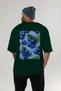 Blueberry 2 Oversize Back Printed Green T-Shirt Unisex 100% Cotton Premium Design Streetwear - 5